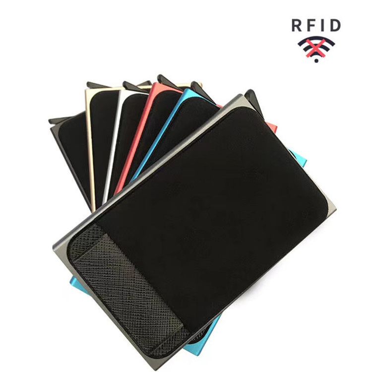 Akpa akpaka mmapụta RFID Aluminom obere akpa na Elasticity Back Pouch